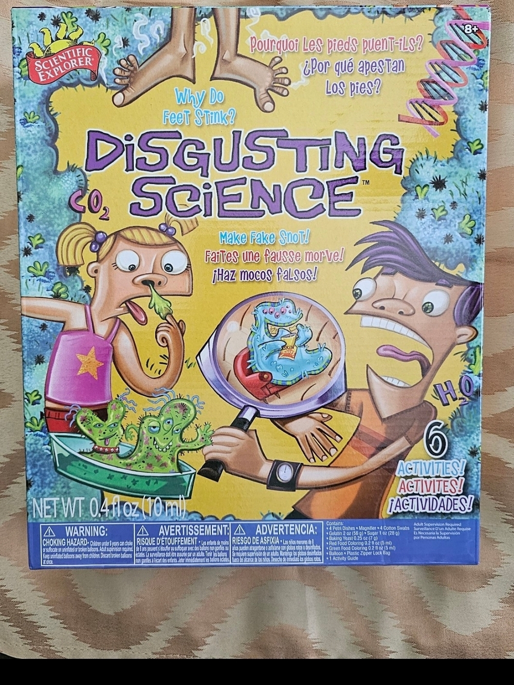 Disgusting Science Kids Activity Kit - Bright Yellow Box